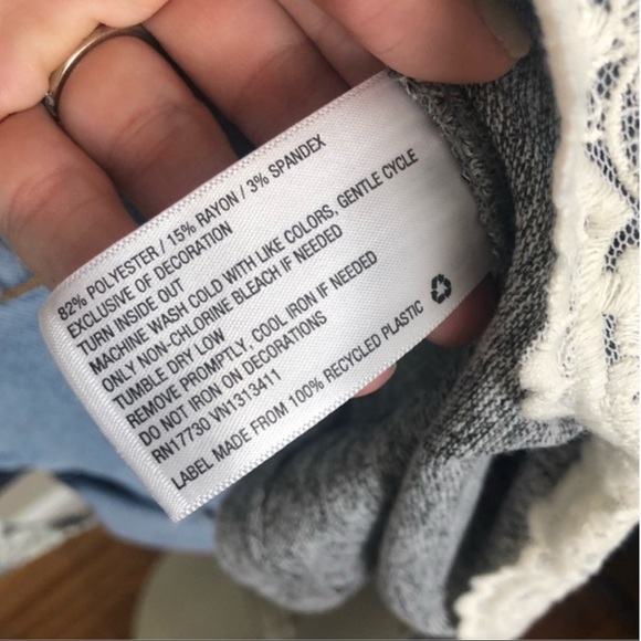 🏹 Boho Heather Grey & Cream Lacy Layering Kimono - Picture 10 of 13